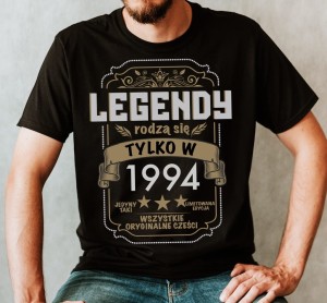 koszulka męska na 30 urodziny legendy rodzą się 1994 b.jpg