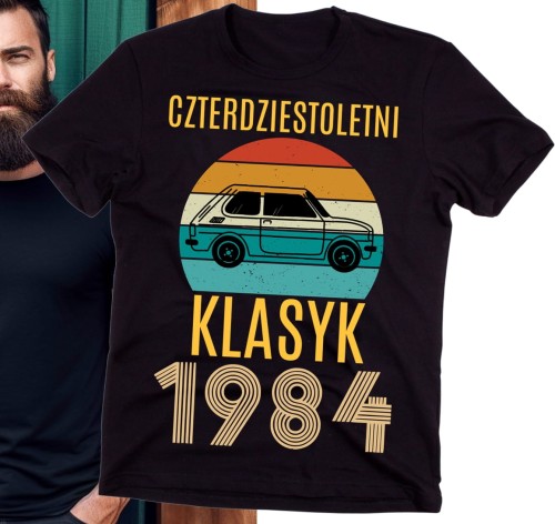męska koszulka na 40 urodizny original 1984 bn.jpg