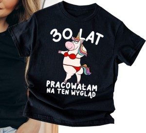 damska koszulka na 30 urodziny czarna.jpg