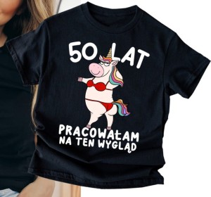 damska koszulka na 50 urodziny czarna b.jpg