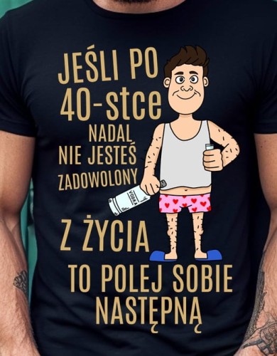 męska koszulka na 40 urodziny bbc.jpg