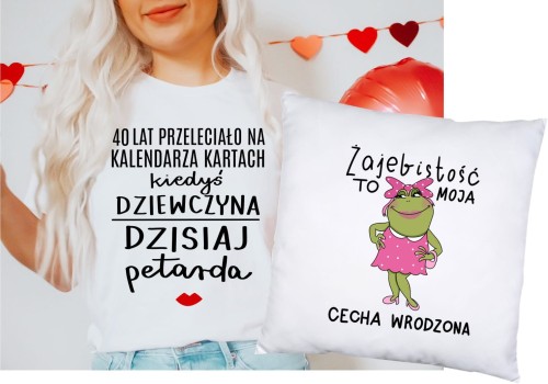 prezent na 40 urodizny koszulka plus poduszka.JPG