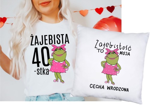 prezent na 40 urodizny koszulka plus poduszka.JPG