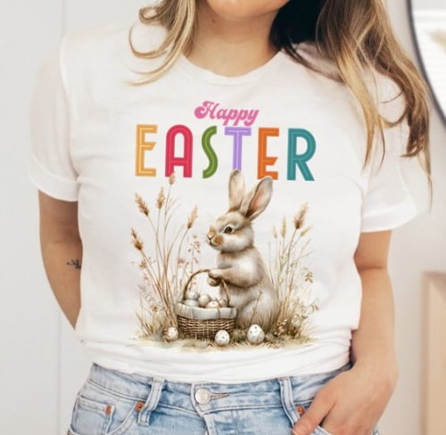 damska koszulka na wielkanoc happy easter.jpg