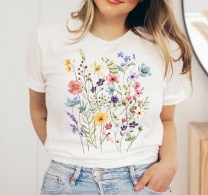 koszulka w wiosenne kwiaty kwiat22