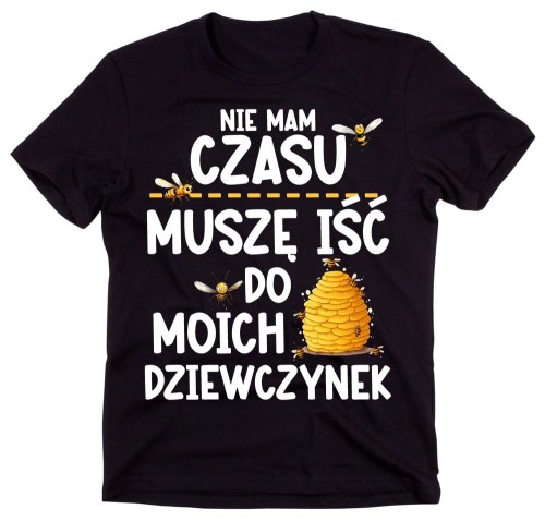 męska koszulka dla pszczelarza nie mam czasu