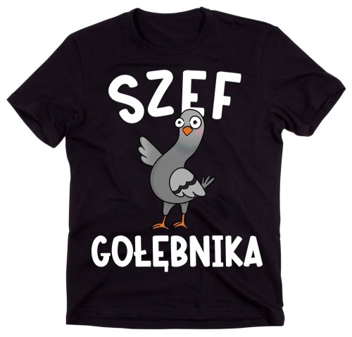Koszulka szef gołębnika dla gołębiarza.jpg