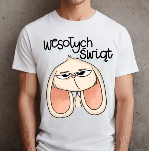 męska koszulka na wielkanoc - wesołcyh świąt.JPG