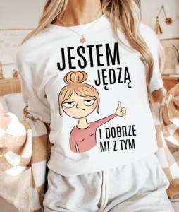 Koszulka jestem jędzą - z blondynką 