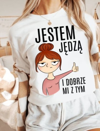 ŚMIESZNA KOSZULKA JESTEM JĘDZĄ B.jpg