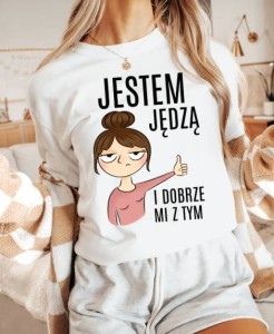 Koszulka jestem jędzą - z brunetką 