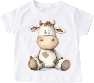 koszulka z krówką dla dziecka wzór fajne2