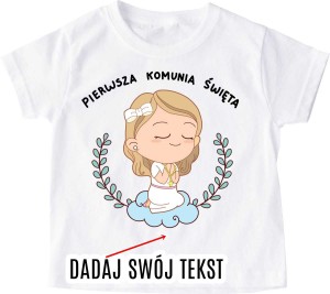 Koszulka na komunię, pamiątka pierwsze komunii świętej