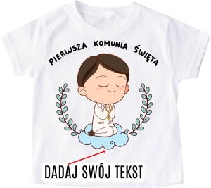 Koszulka na komunię, pamiątka pierwsze komunii świętej