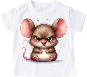 koszulka dla dziecka z myszą angryanimals4
