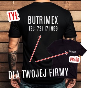 czarna koszulka z logiem firmy i numerem telefonu.jpg