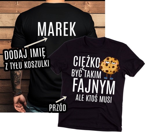 Męska koszulka z imieniem na urodziny