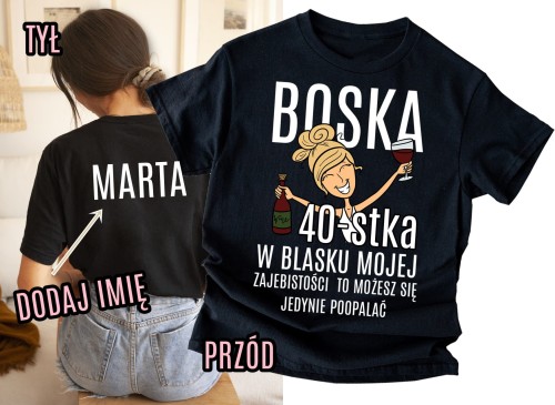 damska koszulka na 40 z imieniem.jpg