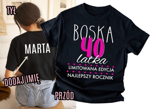 damska koszulka na 40 z imieniem.jpg
