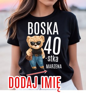 DAMSKA NA 40 KOSZULKA Z IMIENIEM