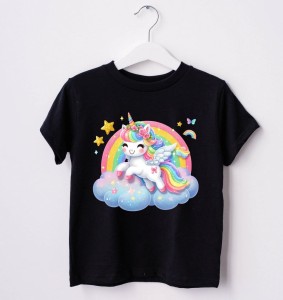 Koszulka dla dziewczynki  z unicornem uni1