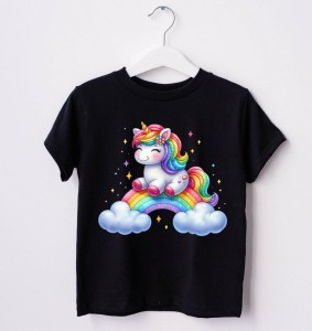 Koszulka dla dziewczynki  z unicornem uni5
