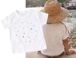 Koszulka w kropki na dzień kropki - NADRUK PRZÓD I TYŁ