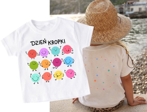 Koszulka dzień kropki - NADRUK PRZÓD I TYŁ (1)