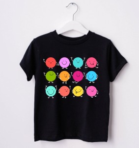 CZARNA Koszulka w kropki  dzień kropki 