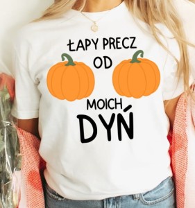 śmieszna Koszulka damska  NA HALLOWEEN