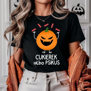 CZARNA koszulka na halloween