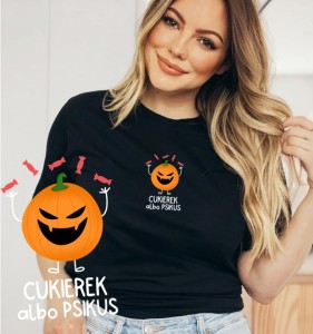 CZARNA koszulka na halloween