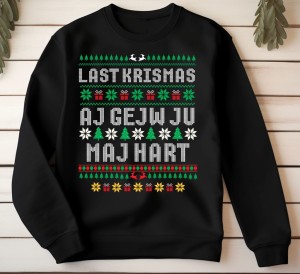 Śmieszne bluza świąteczna z nadrukiem.jpg