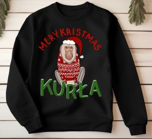 Śmieszne bluza świąteczna z nadrukiem.jpg