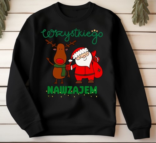 Śmieszne bluza świąteczna z nadrukiem.jpg
