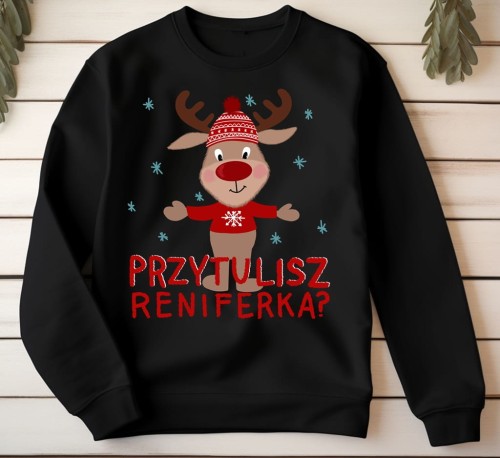 Śmieszne bluza świąteczna z nadrukiem.jpg