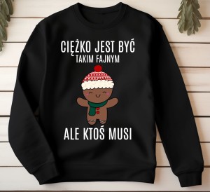 Śmieszna męska bluza świąteczna 
