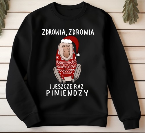 Śmieszne bluza świąteczna z nadrukiem.jpg
