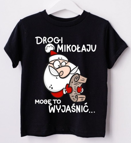 Koszulka dla dziecka na mikołajki i święta