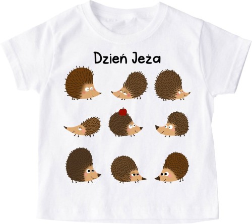 Koszulka na dzień jeża z jeżami.jpg