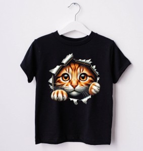  koszulka czarna z kotem 