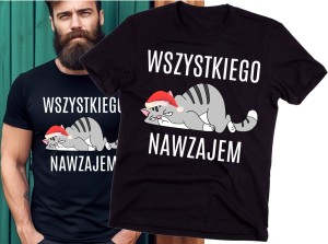 Czarna męska koszulka z fajnym nadrukiem bb B.jpg