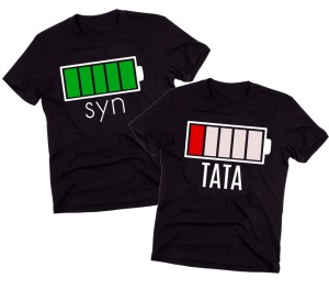 Koszulki dla taty i syna z dinozaurami  TATA I SYN Z BATERIAMI.jpg