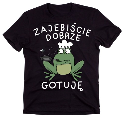 Czarna meska koszulka dla kucharza.jpg