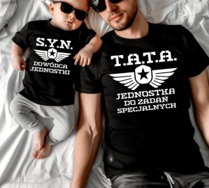 ZESTAW KOSZULEK DLA OJCA I CYNA - TATA JEDNOSTKA DO ZADAŃ SPECJALNYCH.jpg