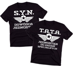ZESTAW KOSZULEK DLA OJCA I CYNA - TATA JEDNOSTKA DO ZADAŃ SPECJALNYCH N.jpg