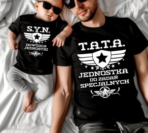ZESTAW KOSZULEK DLA OJCA I CYNA - TATA JEDNOSTKA DO ZADAŃ SPECJALNYCH N.jpg