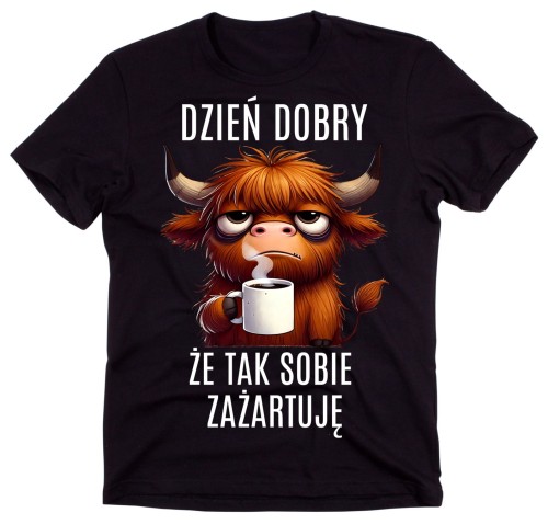 Fajna męska koszulka na prezent - DZIEŃ DOBRY, ŻE TAK SOBIE ZAŻARTUJĘ.jpg