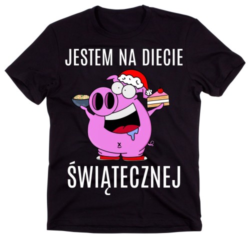 ŚMIESZNA KOSZULKA NA ŚWIĘTA - JESTEM NA DIECIE ŚWIĄTECZNEJ.jpg