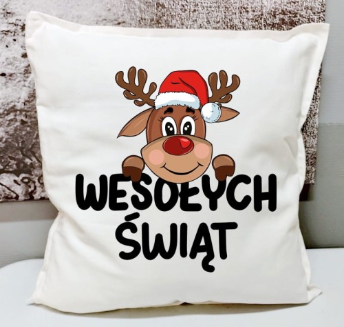 poduszka ŚWIĄTECZNA Z NAPISEM WESOŁYCH ŚWIĄT.jpg